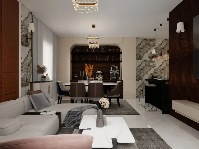 Nội thất hiện đại, dự án Căn hộ Sông Xanh