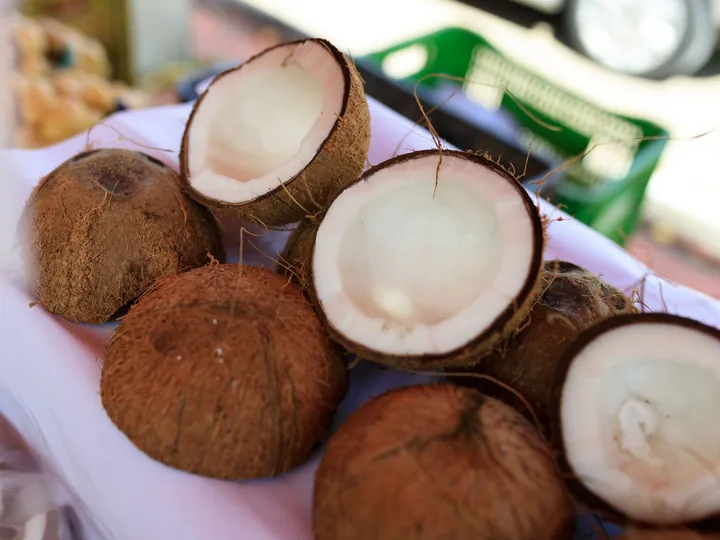 Dừa xiêm gọt kim cương