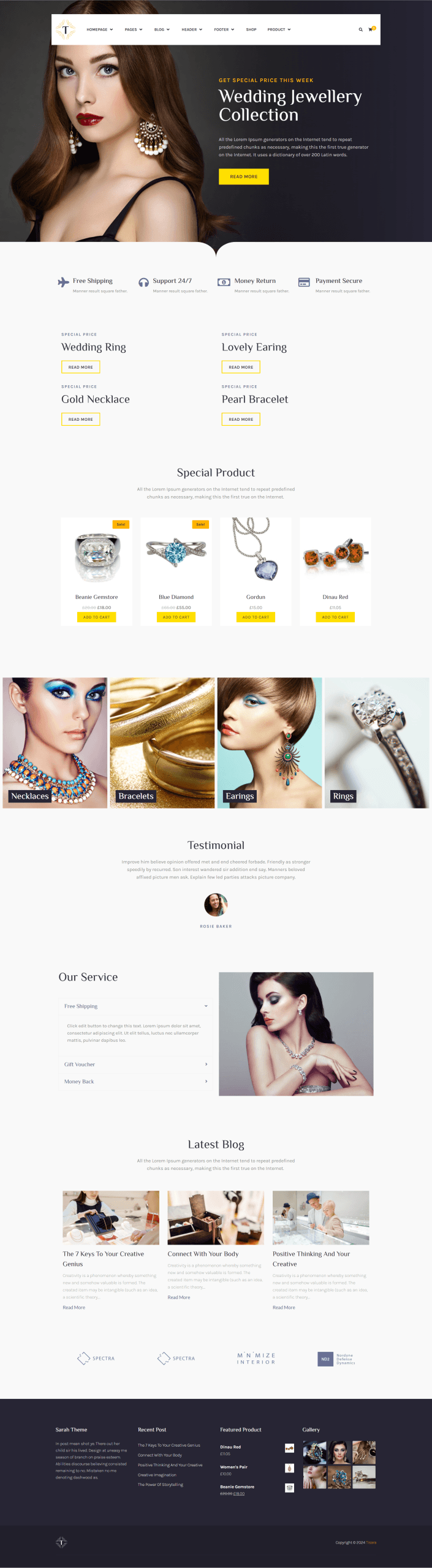 Mẫu website kinh doanh Trang sức