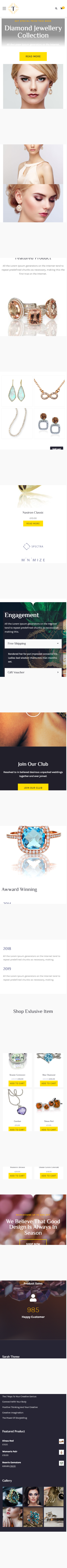 Mẫu Website Trang Sức Thời Trang