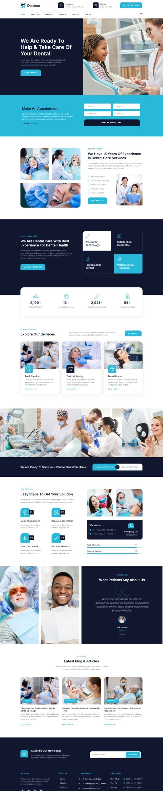 mẫu website nha khoa