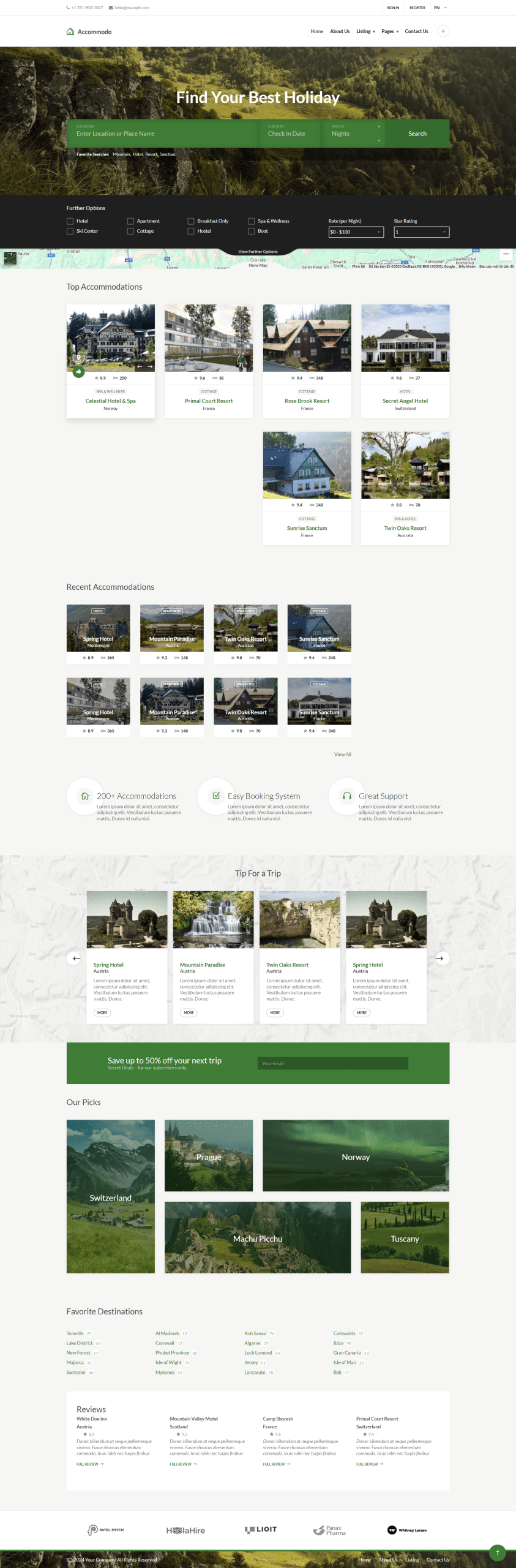Mẫu Giao Diện Website Du Lịch