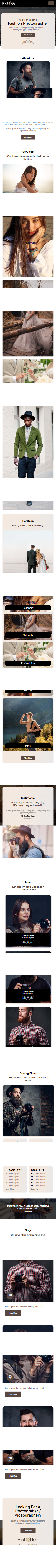 Mẫu Web Portfolio Nhiếp Ảnh