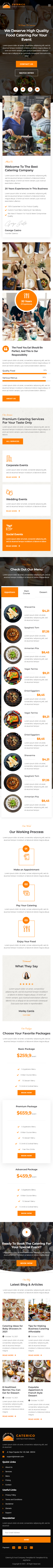 Mẫu Giao Diện Website Menu Nhà Hàng