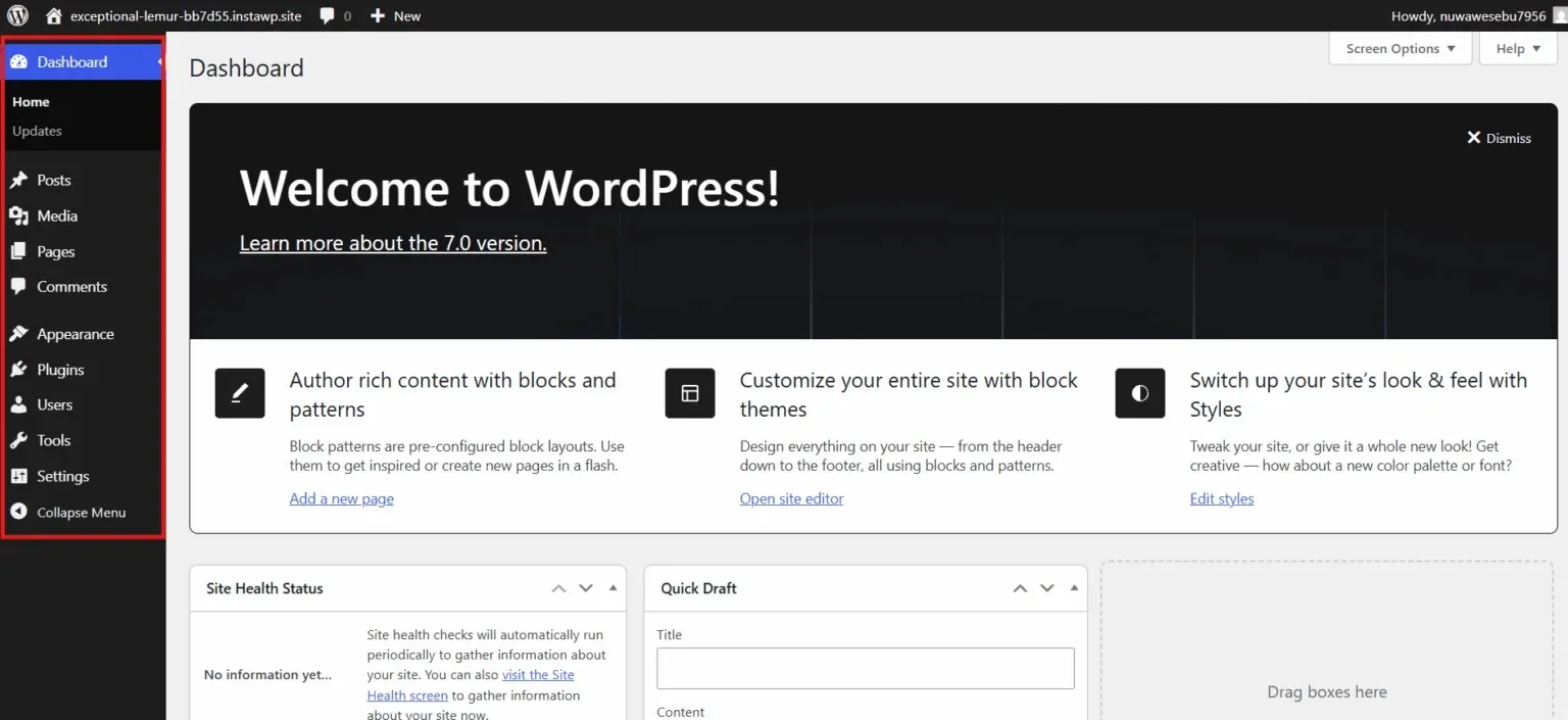 Giao diện DataViews Dashboard mới trong WordPress 7.0