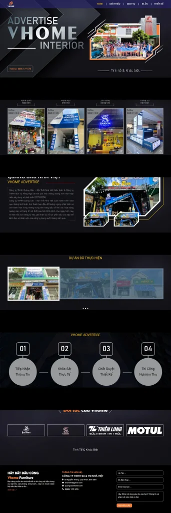Giao diện website WordPress do Digitech thiết kế