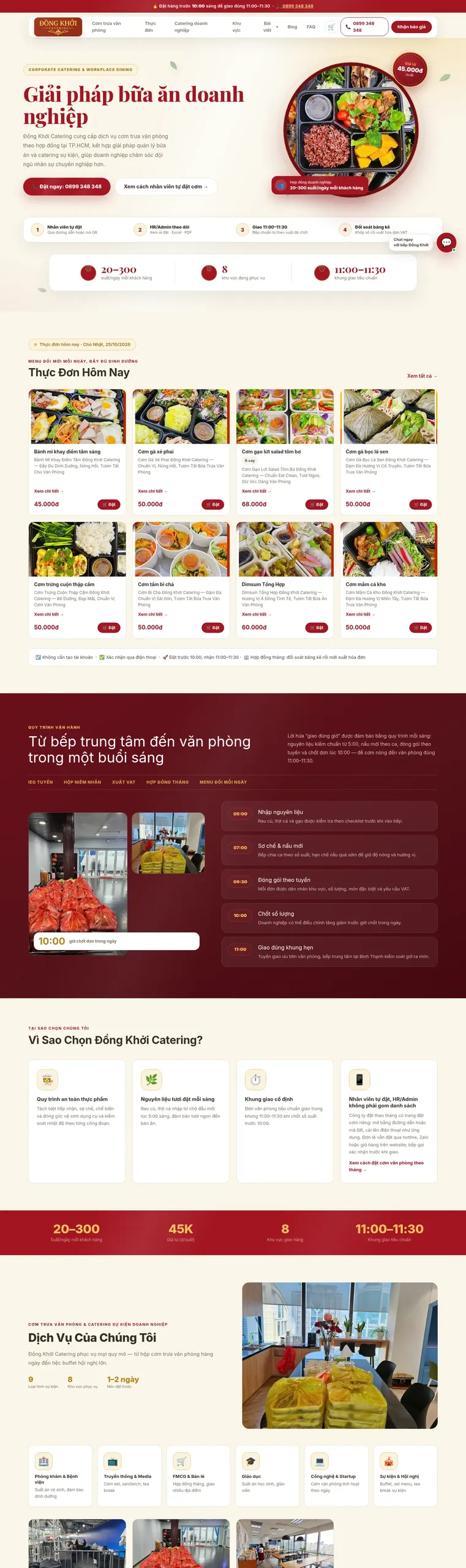 Web Đồng Khởi Catering