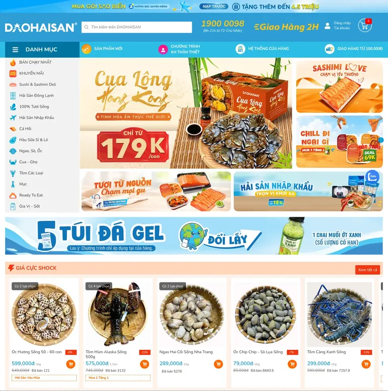 Web Đảo Hải Sản