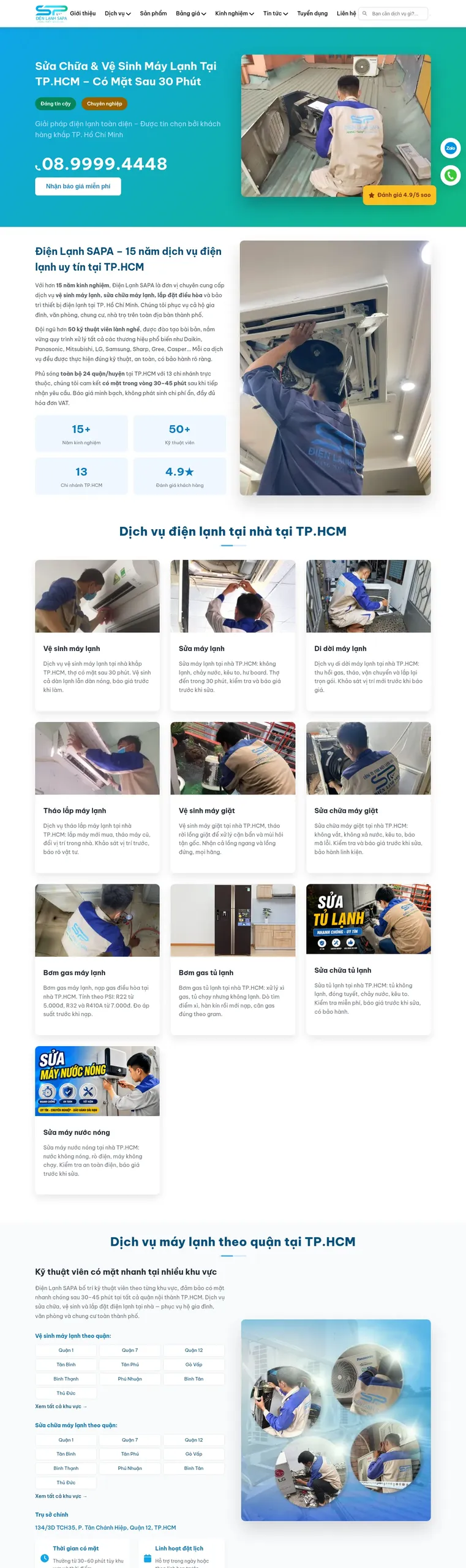 Web Điện Lạnh SAPA