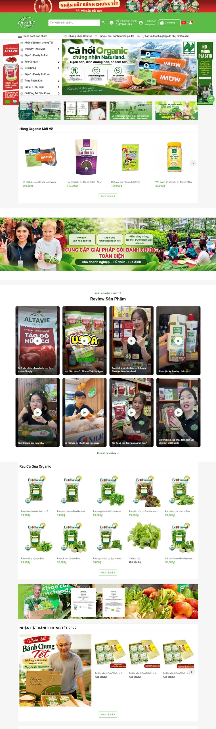 Web Organicfood.vn